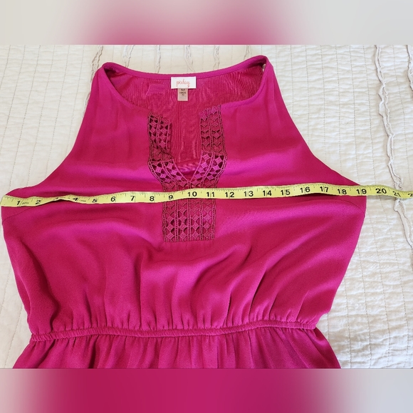 Pixley Women's Modified A-Line Dress with Elastic Waist, Pink, Size M - Picture 5 of 8